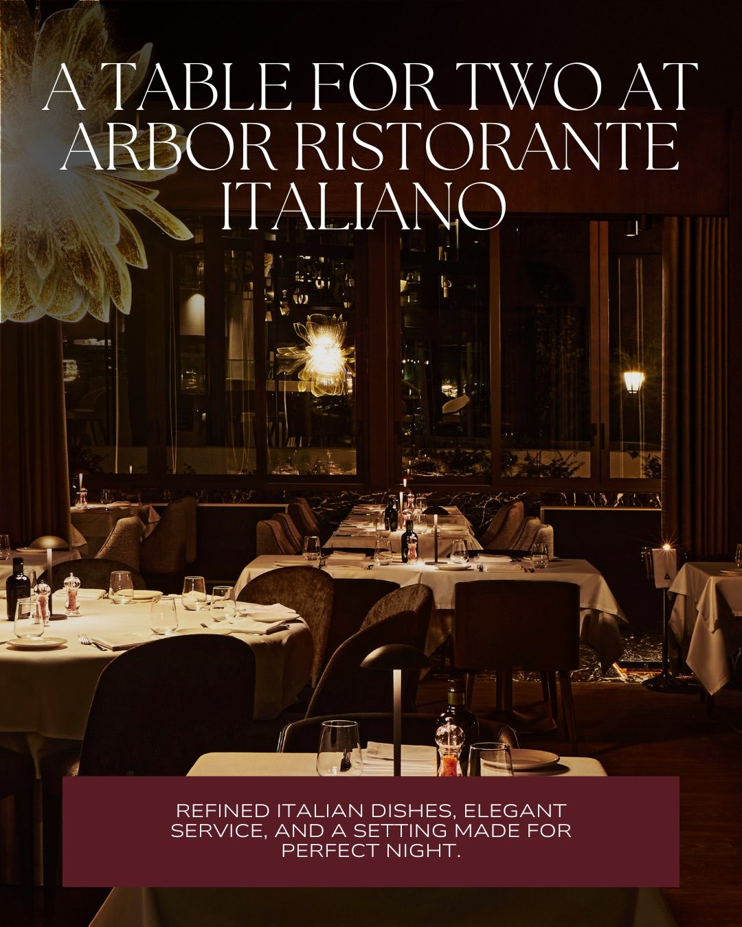Arbor Ristorante Italiano, art directed visual 2