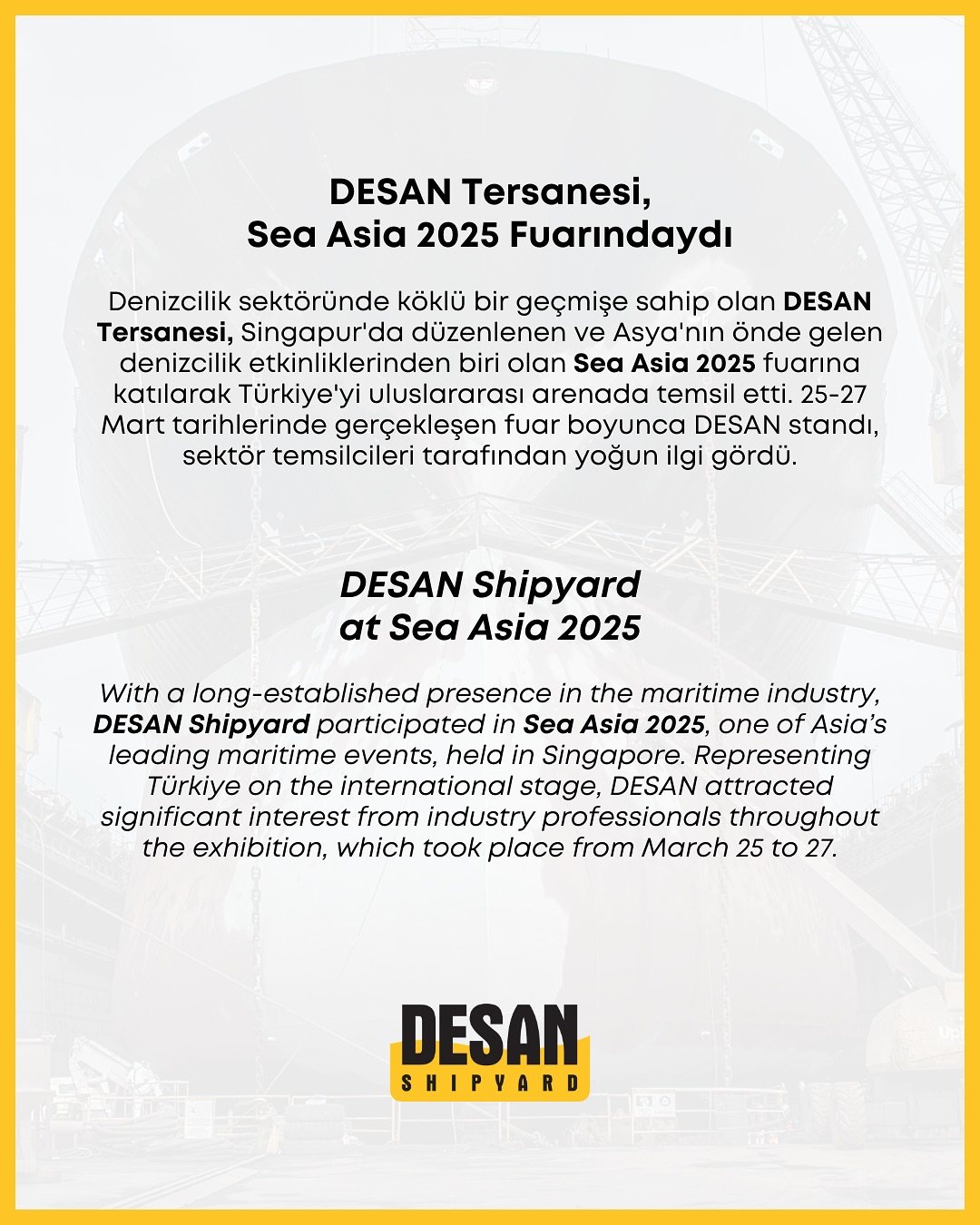 Desan Shipyard, art directed visual 2