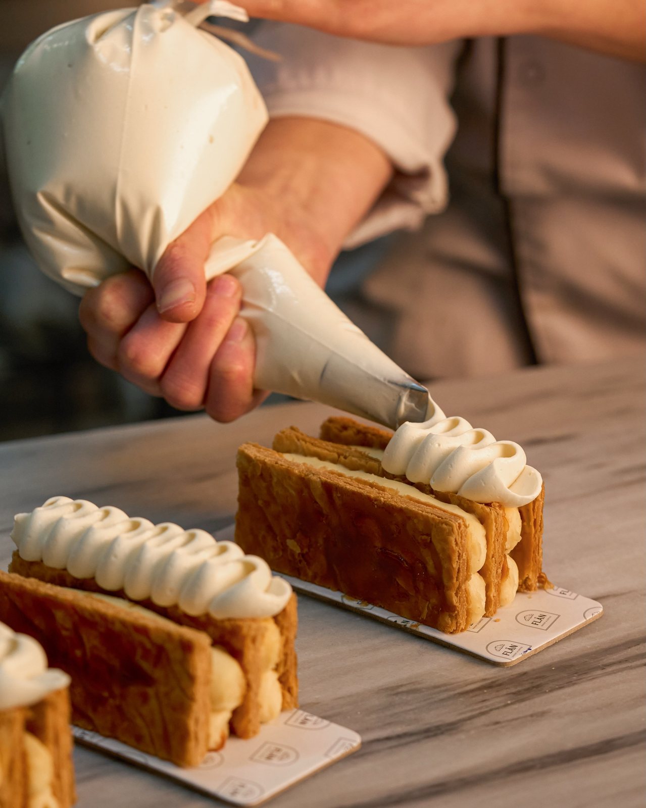Flân Bakery & Coffee, food & drink visual by Studio 56