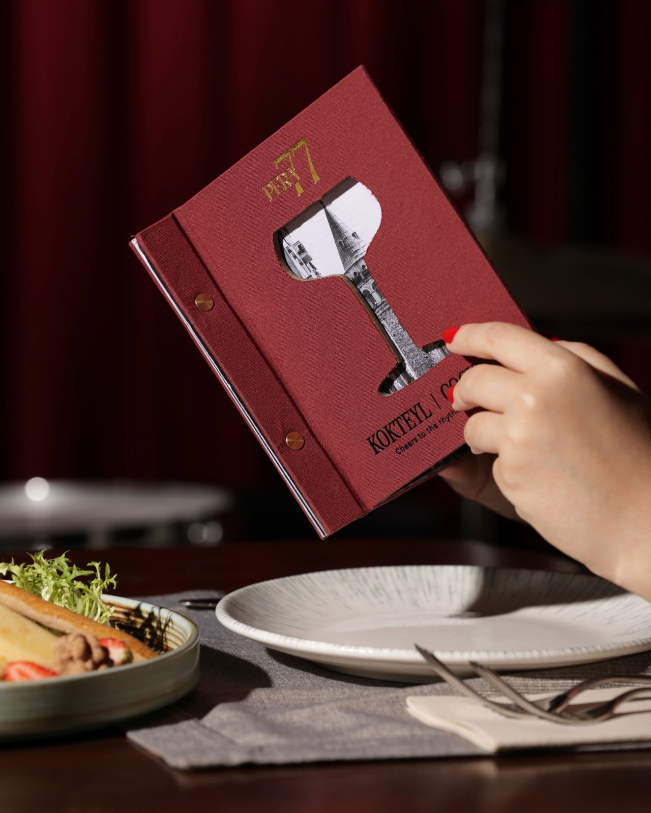 Pera77, food & drink visual by Studio 56