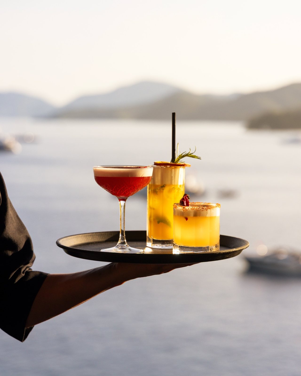 Q Lounge Göcek, food & drink visual by Studio 56
