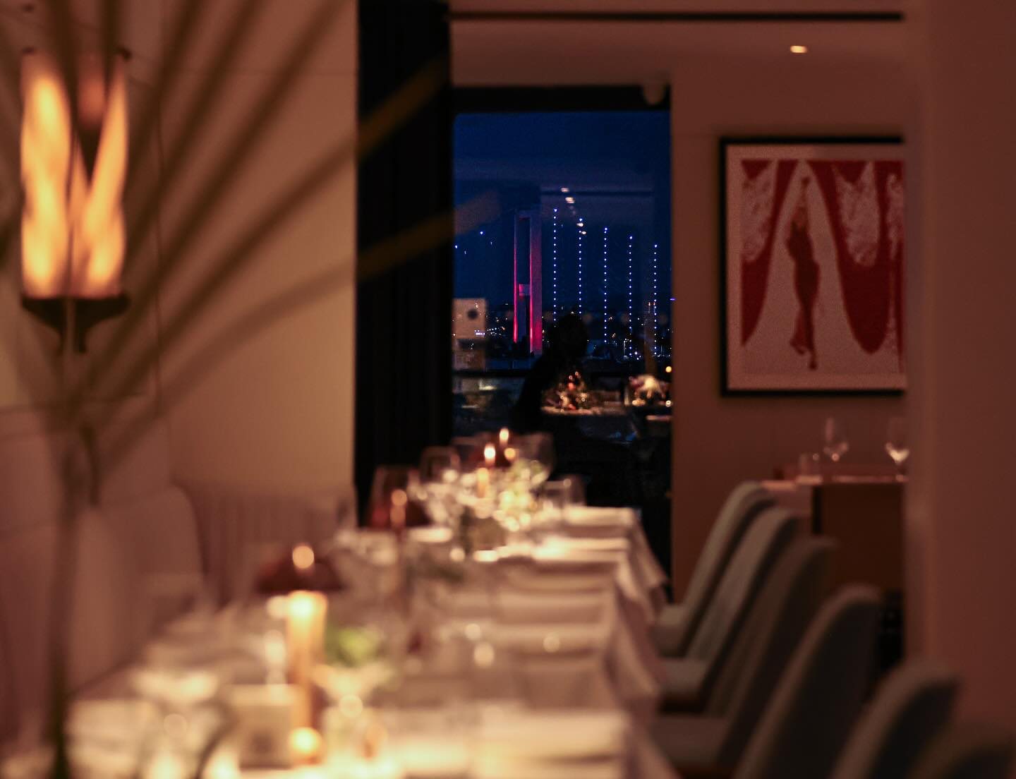 Vogue Restaurant & Bar, art directed visual