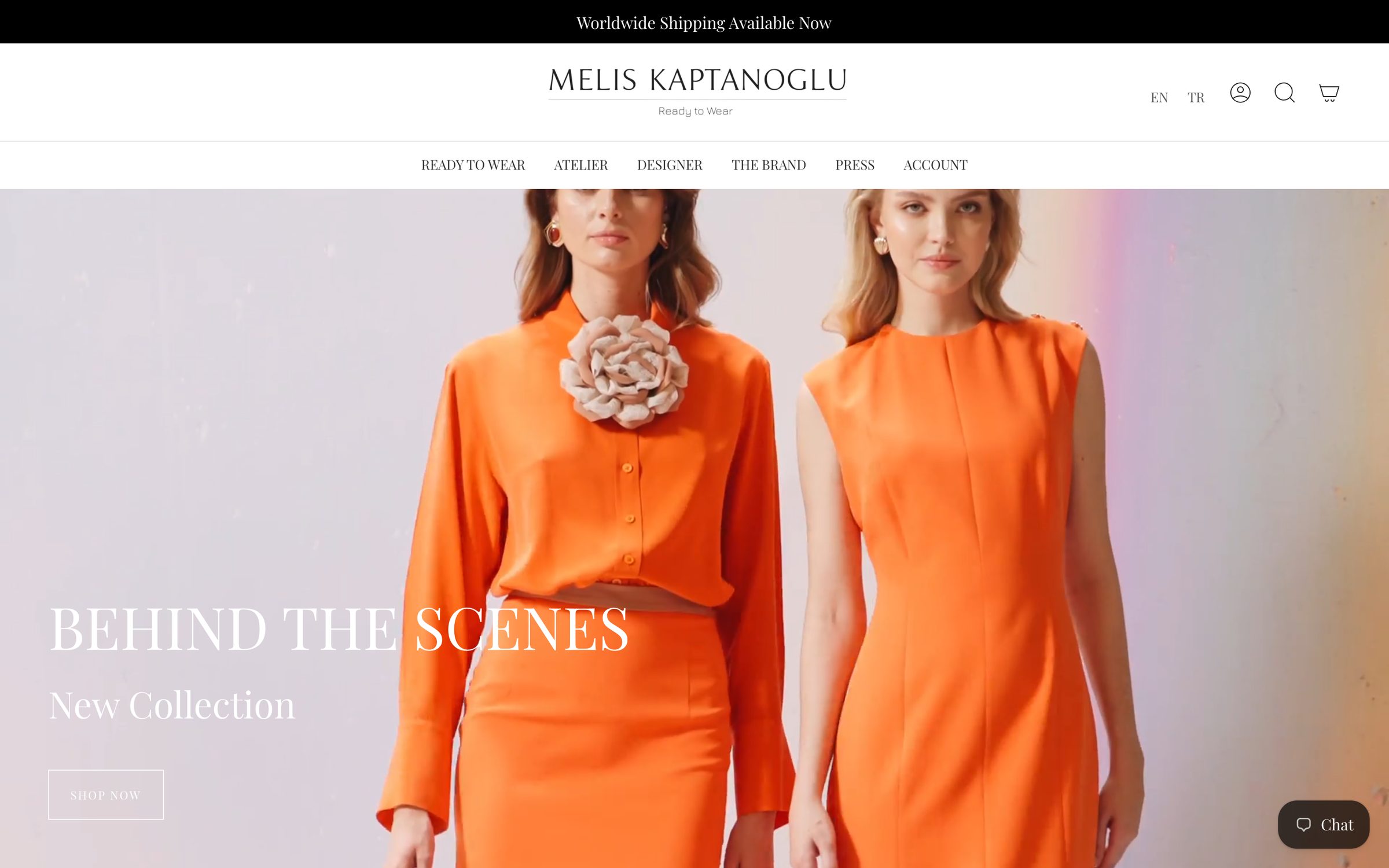 Melis Kaptanoğlu website, desktop
