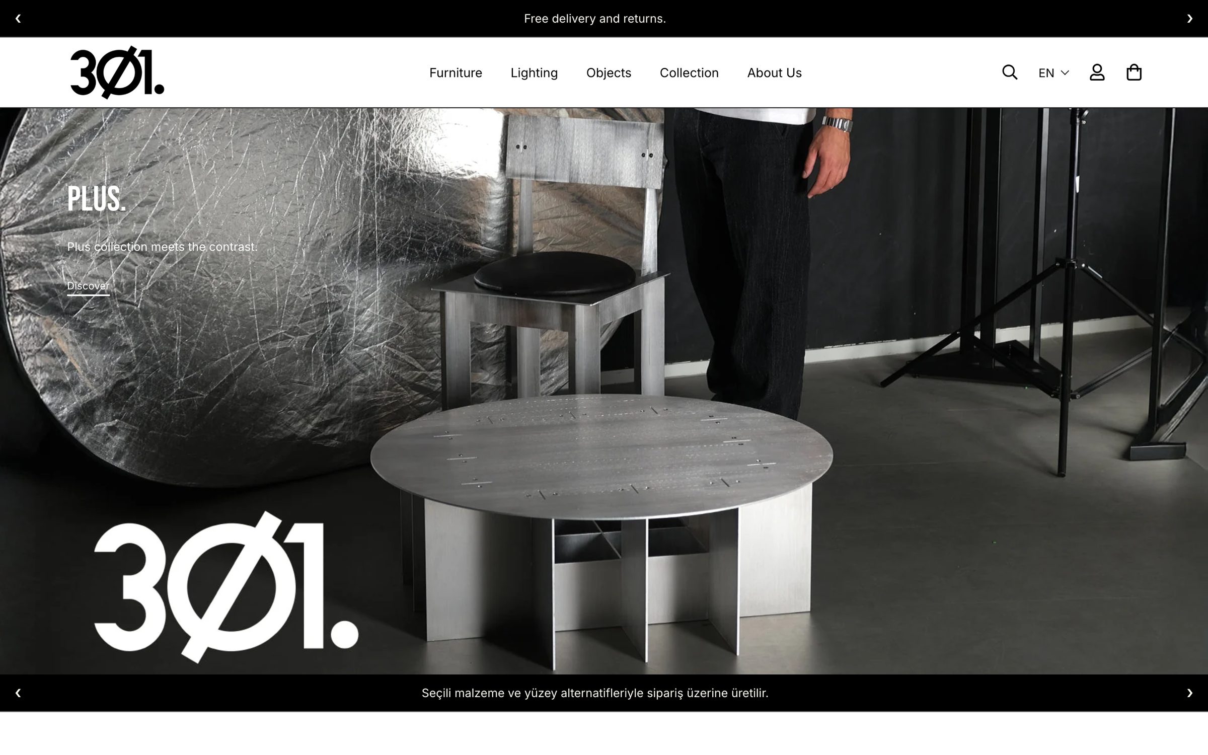 301 Design Studio website, desktop