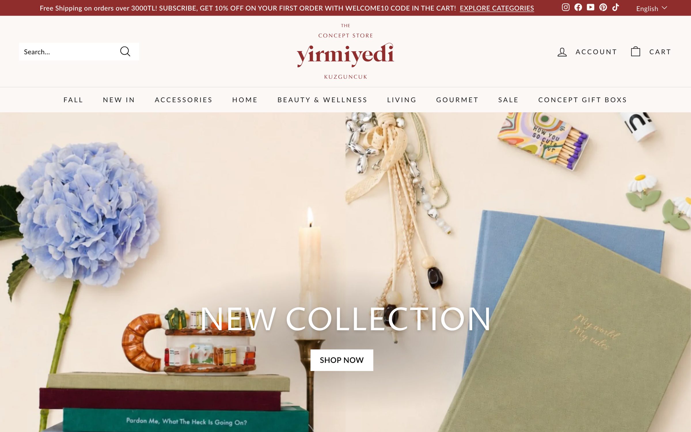 Yirmiyedi Kuzguncuk website, desktop